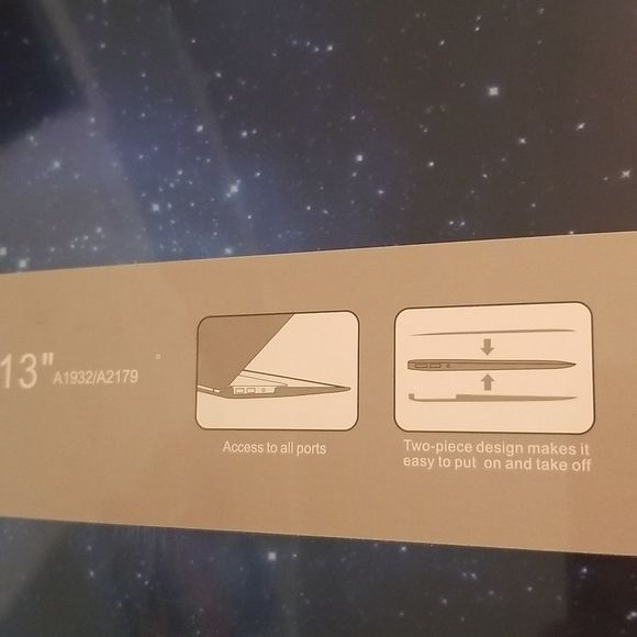 Mac Book Air Pro 13" Case Cover Starlight New Protector. - Picture 4 of 6